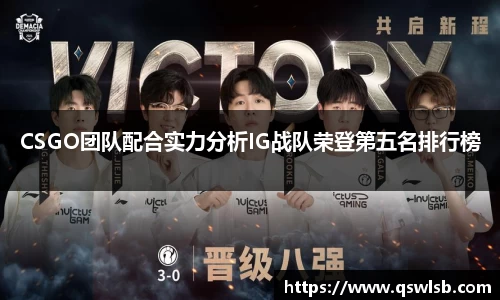 CSGO团队配合实力分析IG战队荣登第五名排行榜